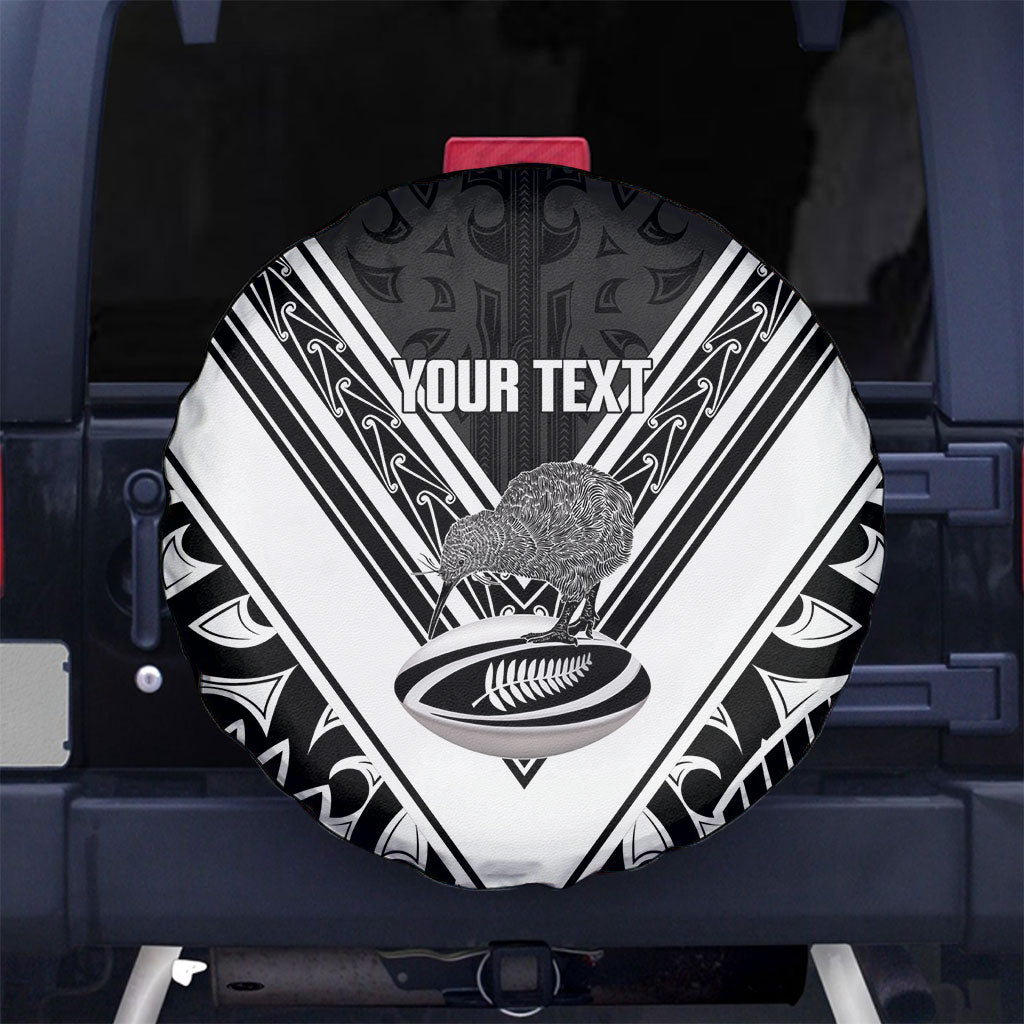 New Zealand Silver Fern Rugby Custom Spare Tire Cover Go Wheel Kiwi Maori Pattern
