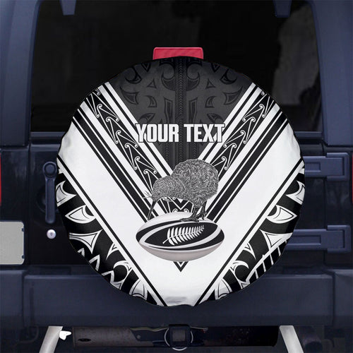New Zealand Silver Fern Rugby Custom Spare Tire Cover Go Wheel Kiwi Maori Pattern