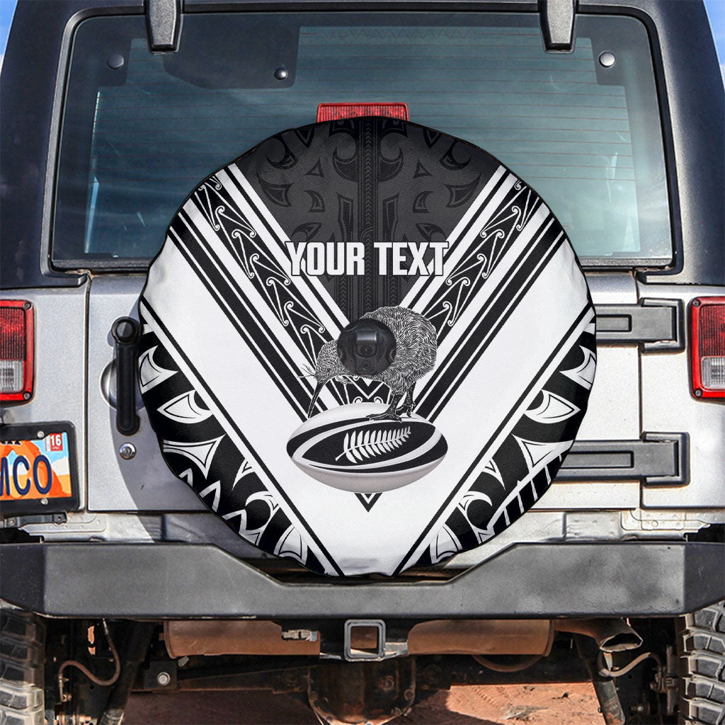 New Zealand Silver Fern Rugby Custom Spare Tire Cover Go Wheel Kiwi Maori Pattern
