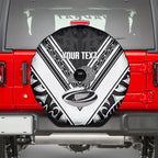 New Zealand Silver Fern Rugby Custom Spare Tire Cover Go Wheel Kiwi Maori Pattern