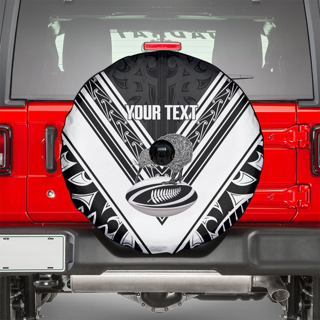 New Zealand Silver Fern Rugby Custom Spare Tire Cover Go Wheel Kiwi Maori Pattern