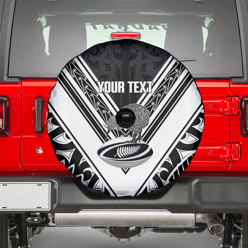New Zealand Silver Fern Rugby Custom Spare Tire Cover Go Wheel Kiwi Maori Pattern