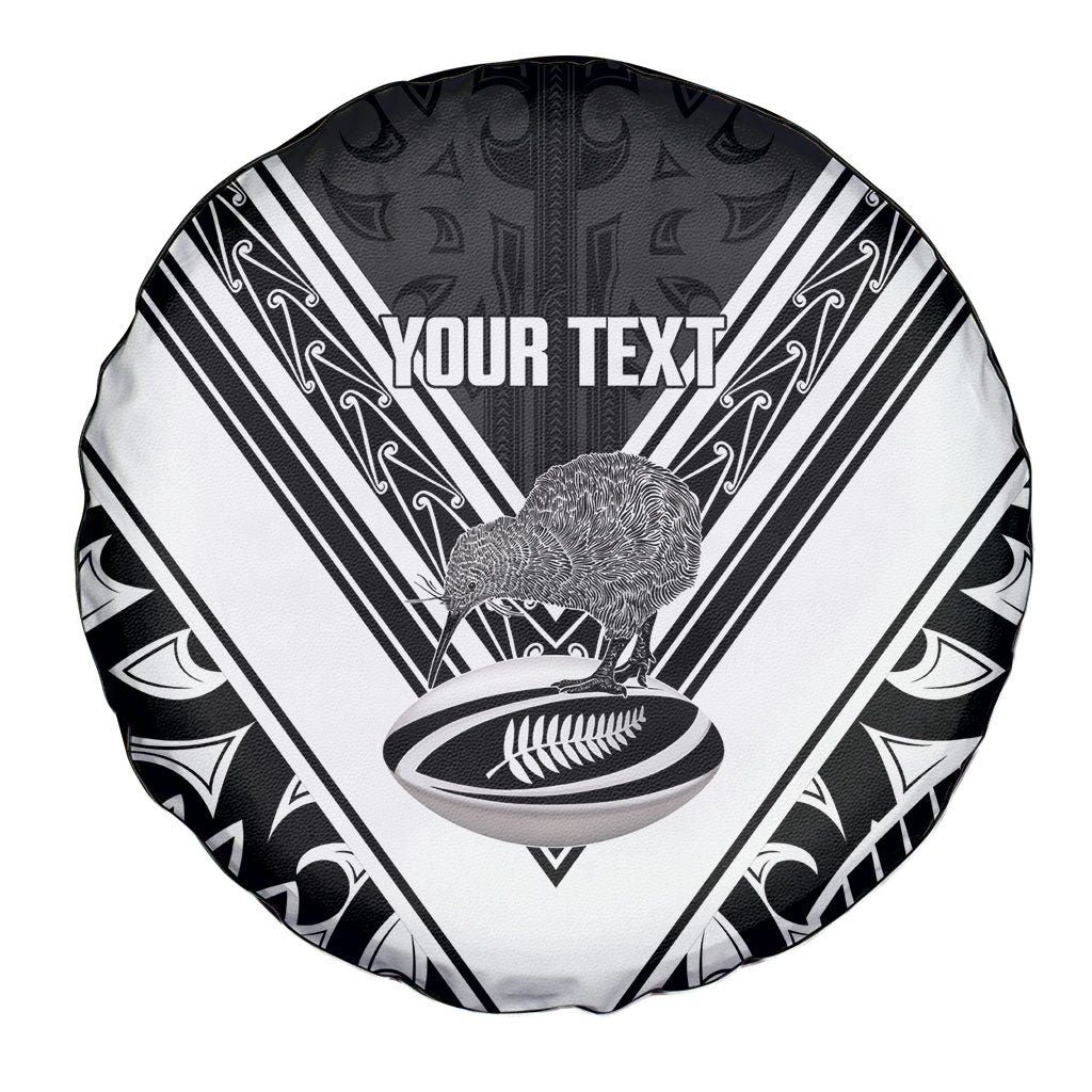 New Zealand Silver Fern Rugby Custom Spare Tire Cover Go Wheel Kiwi Maori Pattern