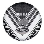 New Zealand Silver Fern Rugby Custom Spare Tire Cover Go Wheel Kiwi Maori Pattern