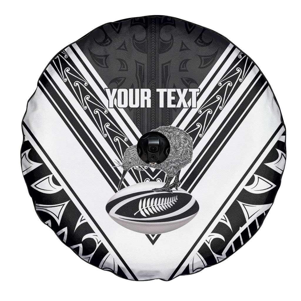 New Zealand Silver Fern Rugby Custom Spare Tire Cover Go Wheel Kiwi Maori Pattern