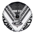 New Zealand Silver Fern Rugby Custom Spare Tire Cover Go Wheel Kiwi Maori Pattern