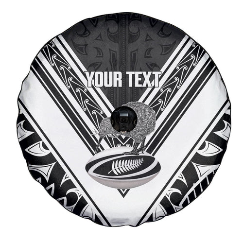 New Zealand Silver Fern Rugby Custom Spare Tire Cover Go Wheel Kiwi Maori Pattern