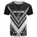 New Zealand Silver Fern Rugby Custom T Shirt Go Wheel Kiwi Maori Pattern