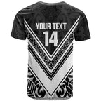 New Zealand Silver Fern Rugby Custom T Shirt Go Wheel Kiwi Maori Pattern