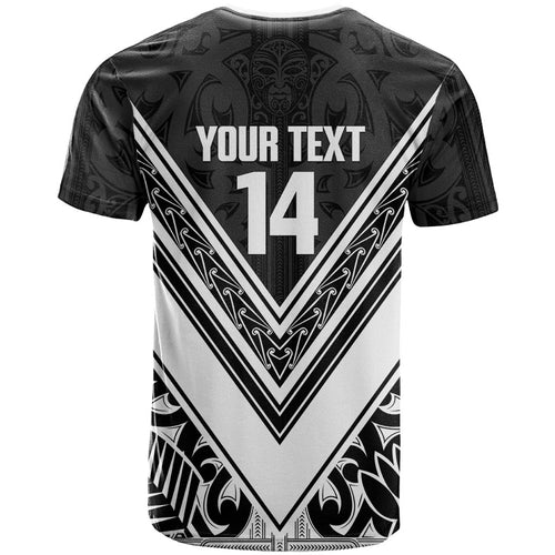 New Zealand Silver Fern Rugby Custom T Shirt Go Wheel Kiwi Maori Pattern