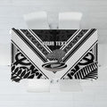 New Zealand Silver Fern Rugby Custom Tablecloth Go Wheel Kiwi Maori Pattern
