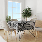 New Zealand Silver Fern Rugby Custom Tablecloth Go Wheel Kiwi Maori Pattern