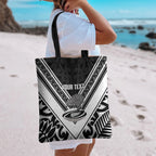 New Zealand Silver Fern Rugby Custom Tote Bag Go Wheel Kiwi Maori Pattern