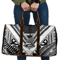 New Zealand Silver Fern Rugby Custom Travel Bag Go Wheel Kiwi Maori Pattern