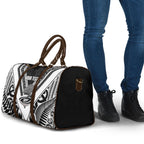 New Zealand Silver Fern Rugby Custom Travel Bag Go Wheel Kiwi Maori Pattern
