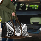 New Zealand Silver Fern Rugby Custom Travel Bag Go Wheel Kiwi Maori Pattern