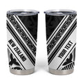 New Zealand Silver Fern Rugby Custom Tumbler Cup Go Wheel Kiwi Maori Pattern