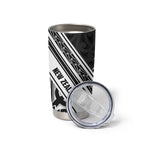 New Zealand Silver Fern Rugby Custom Tumbler Cup Go Wheel Kiwi Maori Pattern