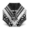 New Zealand Silver Fern Rugby Custom Umbrella Go Wheel Kiwi Maori Pattern