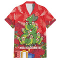 Kakapo New Zealand Christmas Hawaiian Shirt Meri Kirihimete Pohutukawa - Red Color