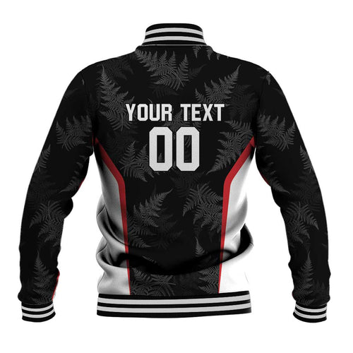 Custom New Zealand Silver Fern Softball Baseball Jacket Go Aotearoa