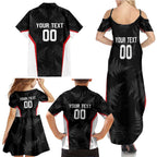 Custom New Zealand Silver Fern Softball Family Matching Summer Maxi Dress and Hawaiian Shirt Go Aotearoa