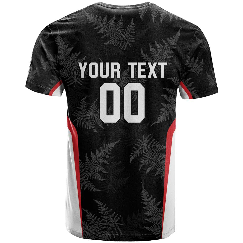 Custom New Zealand Silver Fern Softball T Shirt Go Aotearoa