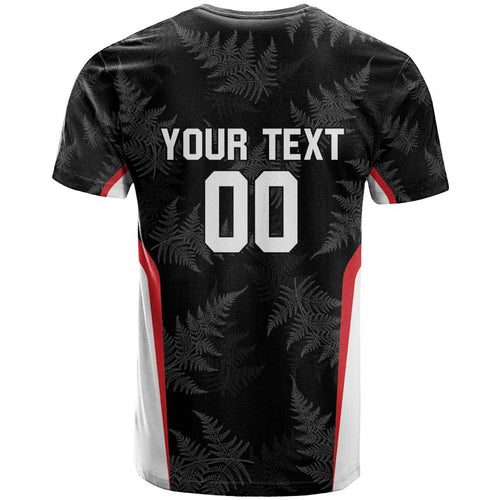 Custom New Zealand Silver Fern Softball T Shirt Go Aotearoa