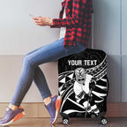 Custom Aotearoa Ice Hockey Luggage Cover NZ Tiki Mascot - Maori Pattern