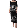 Custom Aotearoa Ice Hockey Puletasi NZ Tiki Mascot - Maori Pattern