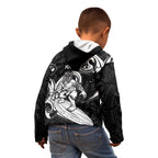 Personalised New Zealand Surfing Kid Hoodie Aotearoa Maori Tiki Haka