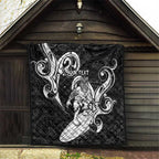 Personalised New Zealand Surfing Quilt Aotearoa Maori Tiki Haka