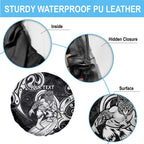 Personalised New Zealand Surfing Spare Tire Cover Aotearoa Maori Tiki Haka