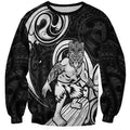 Personalised New Zealand Surfing Sweatshirt Aotearoa Maori Tiki Haka