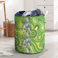 Budgerigar Australia Laundry Basket Aussie Common Parakeet Indigenous Art - Aussie Hoodie