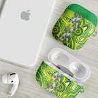 Budgerigar Australia AirPods Case Aussie Common Parakeet Indigenous Art - Aussie Hoodie