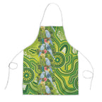 Budgerigar Australia Apron Aussie Common Parakeet Indigenous Art - Aussie Hoodie