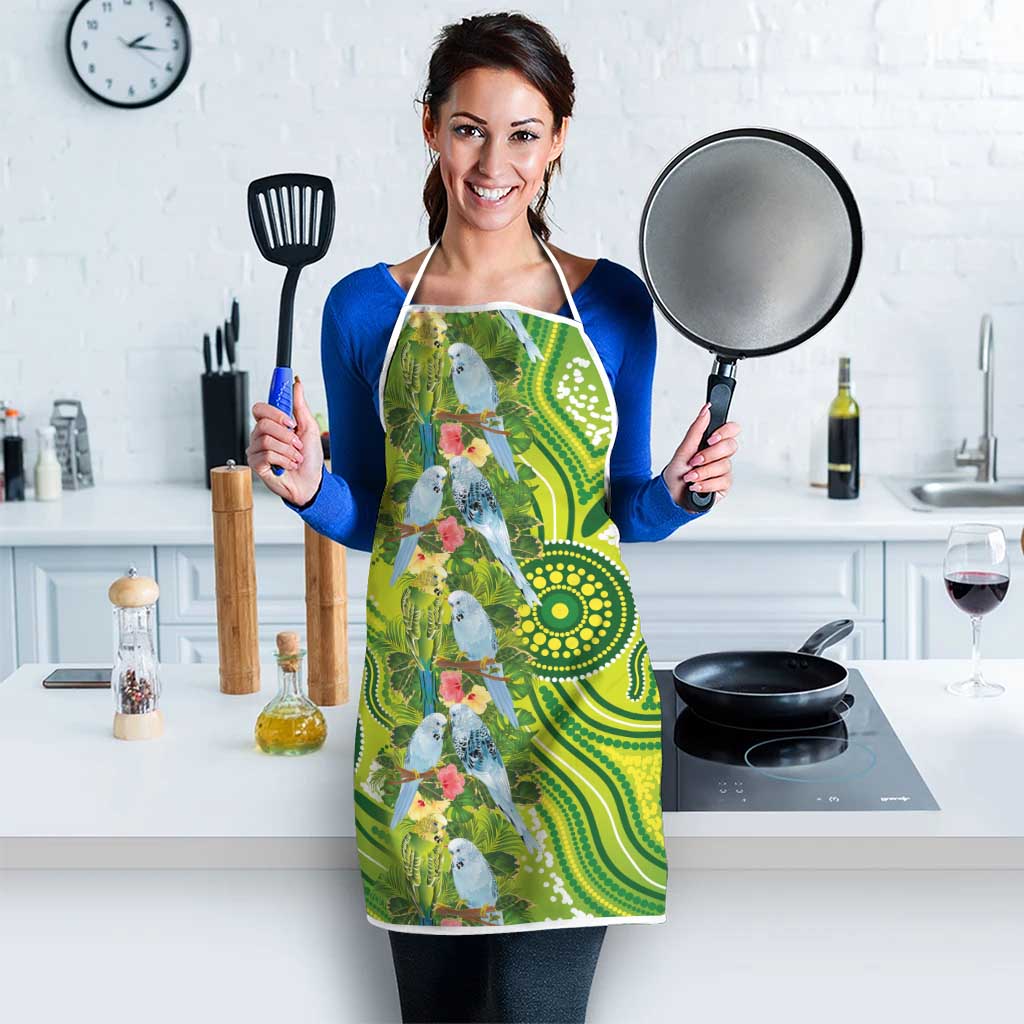 Budgerigar Australia Apron Aussie Common Parakeet Indigenous Art - Aussie Hoodie
