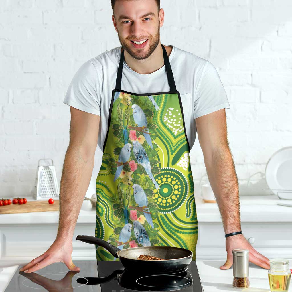 Budgerigar Australia Apron Aussie Common Parakeet Indigenous Art - Aussie Hoodie