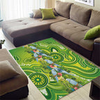Budgerigar Australia Area Rug Aussie Common Parakeet Indigenous Art - Aussie Hoodie