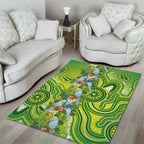 Budgerigar Australia Area Rug Aussie Common Parakeet Indigenous Art - Aussie Hoodie