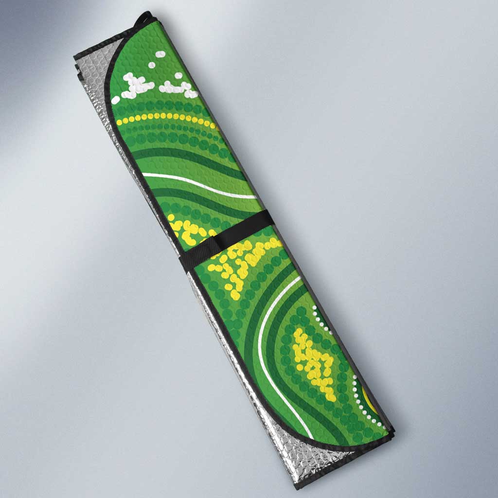Budgerigar Australia Auto Sun Shade Aussie Common Parakeet Indigenous Art - Aussie Hoodie