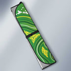 Budgerigar Australia Auto Sun Shade Aussie Common Parakeet Indigenous Art - Aussie Hoodie