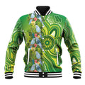 Budgerigar Australia Baseball Jacket Aussie Common Parakeet Indigenous Art - Aussie Hoodie