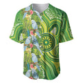 Budgerigar Australia Baseball Jersey Aussie Common Parakeet Indigenous Art - Aussie Hoodie