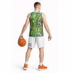 Budgerigar Australia Basketball Jersey Aussie Common Parakeet Indigenous Art - Aussie Hoodie