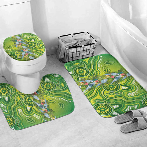 Budgerigar Australia Bathroom Set Aussie Common Parakeet Indigenous Art - Aussie Hoodie