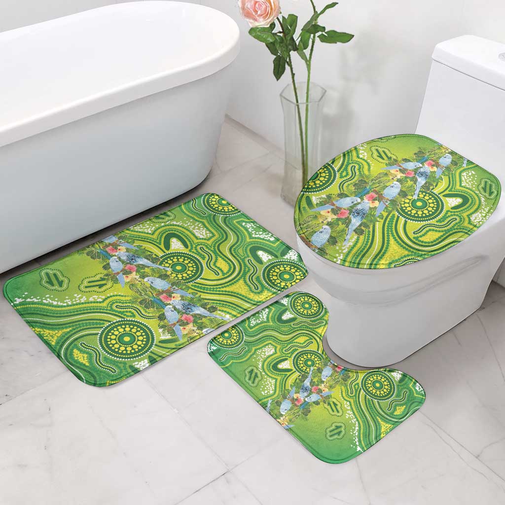 Budgerigar Australia Bathroom Set Aussie Common Parakeet Indigenous Art - Aussie Hoodie
