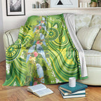 Budgerigar Australia Blanket Aussie Common Parakeet Indigenous Art - Aussie Hoodie