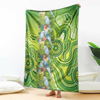 Budgerigar Australia Blanket Aussie Common Parakeet Indigenous Art - Aussie Hoodie